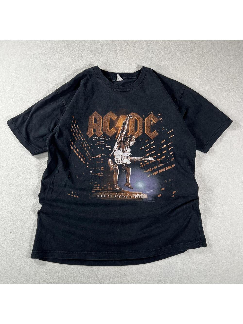 Vintage 90s ACDC Stuff Upper Lip Tour Band Tee